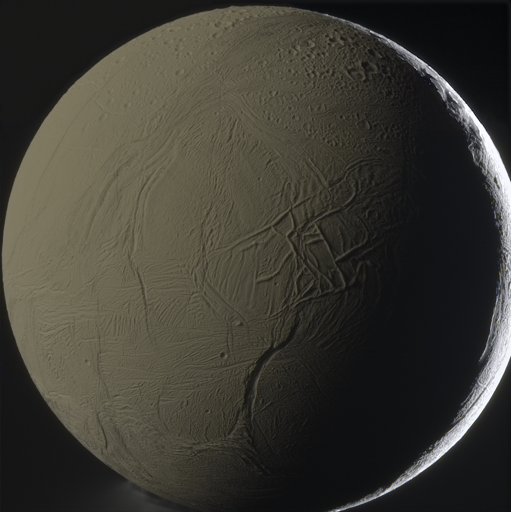 Détection de petits composés organiques dans des cristaux de glace provenant des geysers de la lune Encelade