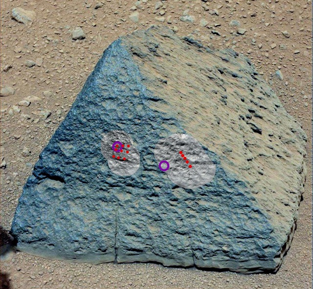 Le Curiosity a trouvé une roche avec des particularités chimiques terrestres.
