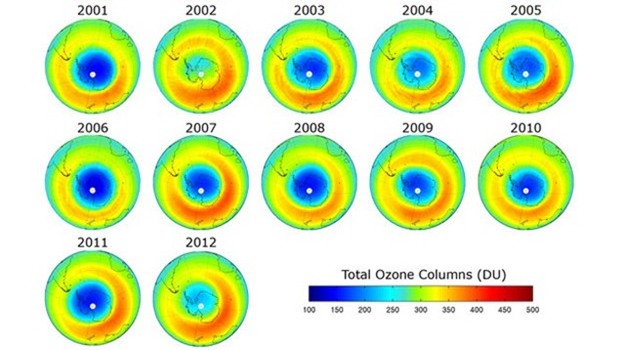 Le trou dans la couche d’ozone se réduirait-il ?
