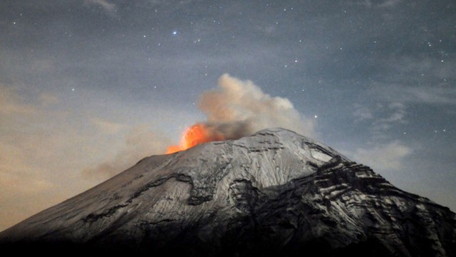 L’onde de choc du Popocatépetl (Vidéo)