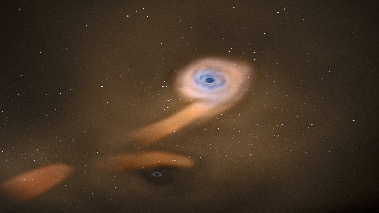 Comment avoir la chance de repérer un couple de trous noirs dans une galaxie inactive ?