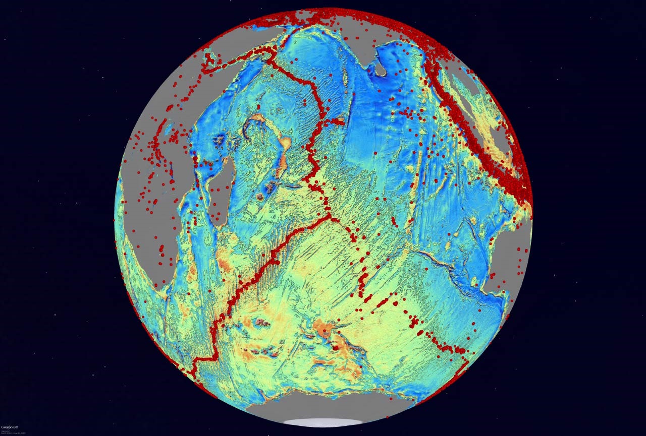 Une nouvelle carte globale des fonds océaniques révèle des milliers de montagnes sous-marines