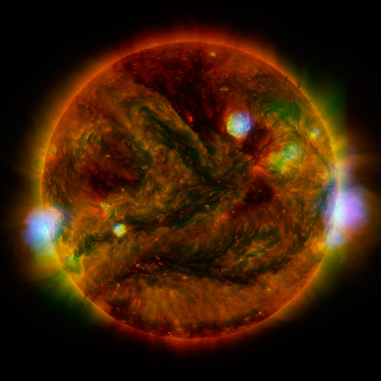 Trois robots dans l’espace ont pris une photo du Soleil