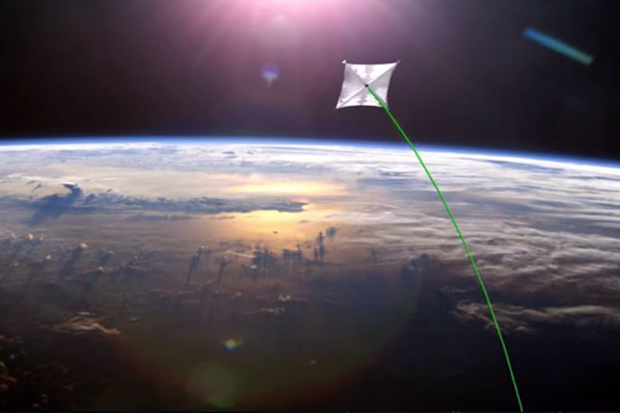 Poussé par un laser, un vaisseau spatial pourrait se rendre à la planète Mars en 72 heures