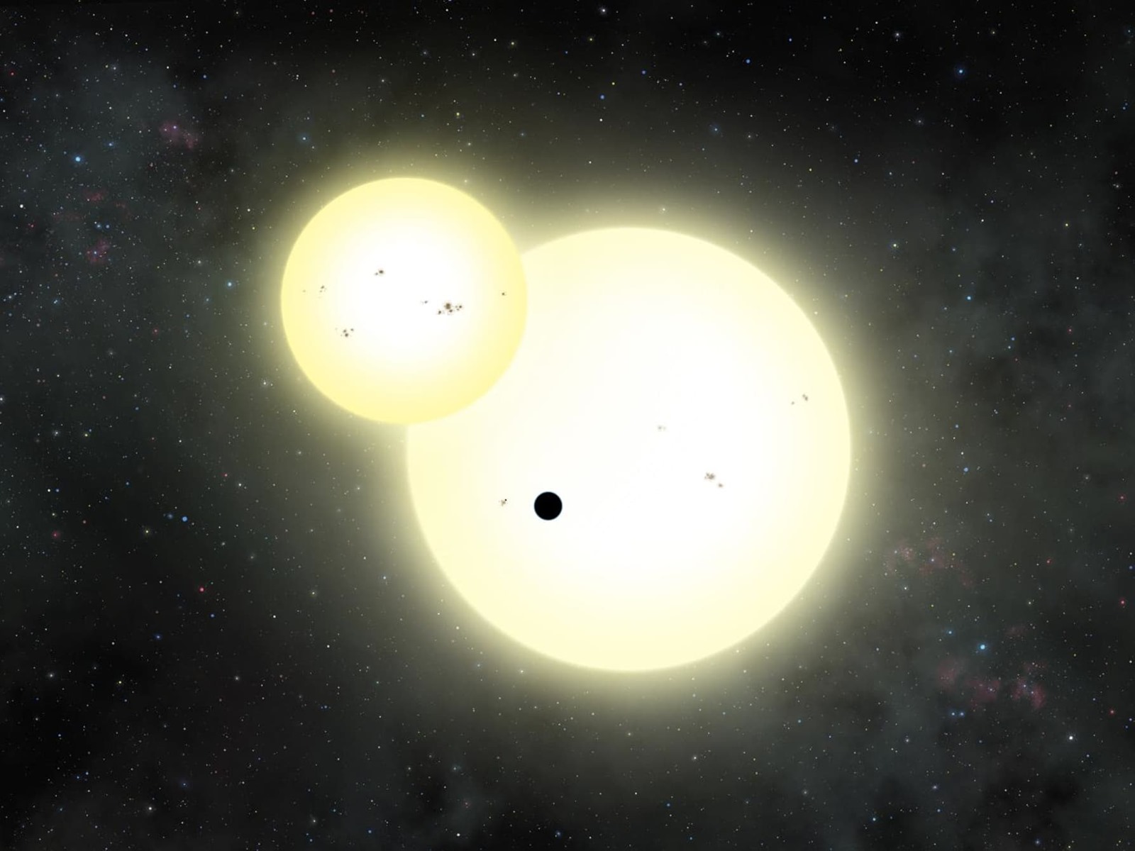 Découverte de la plus grosse exoplanète en orbite autour de deux étoiles