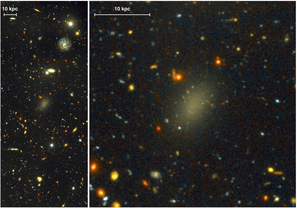 Une galaxie aussi grande que la nôtre et composée à 99,99% de matière noire