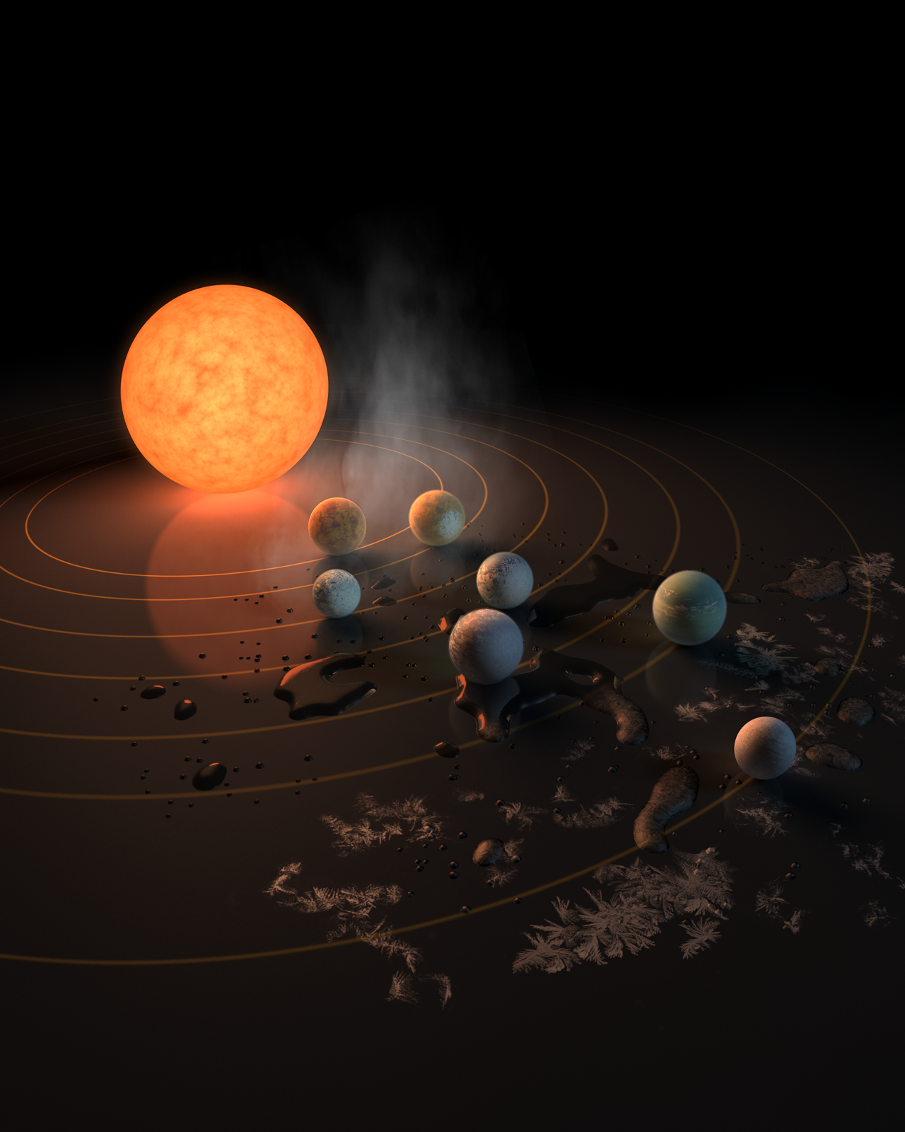 Un analogue compact de notre système solaire : Découverte de 7 planètes de la taille de la Terre dans le même système