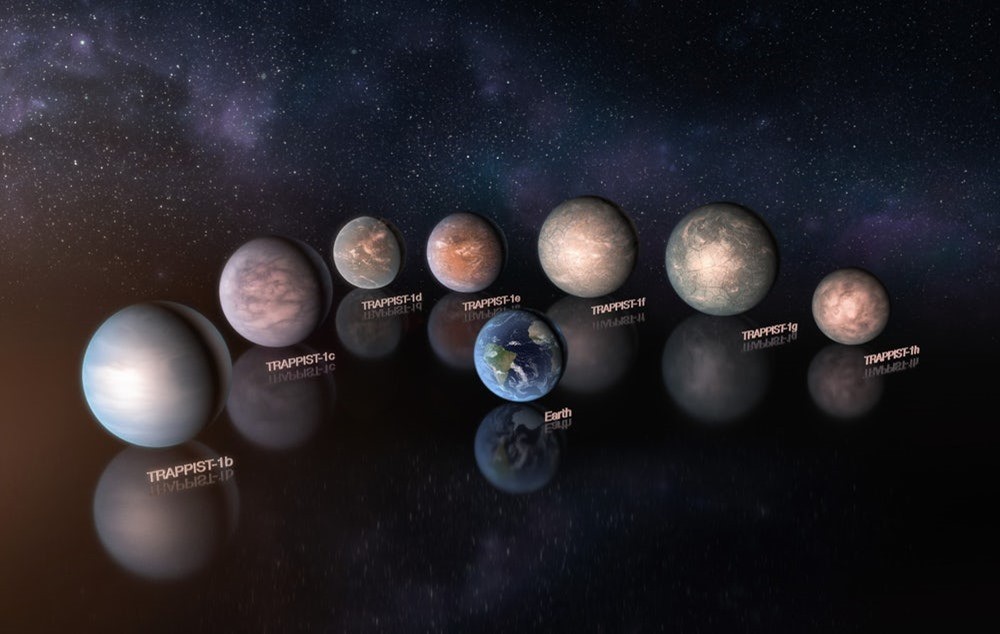 Les planètes du système TRAPPIST-1 seraient des mondes rocheux et aquatiques