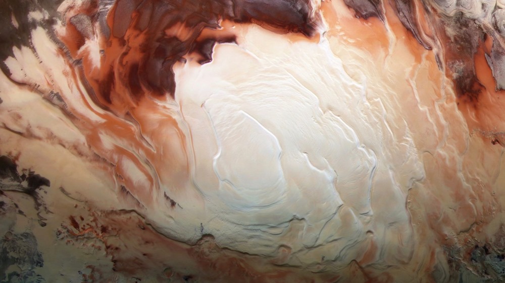 Découverte de preuves pour la présence d’un lac caché sous la calotte glacée du pôle Sud martien