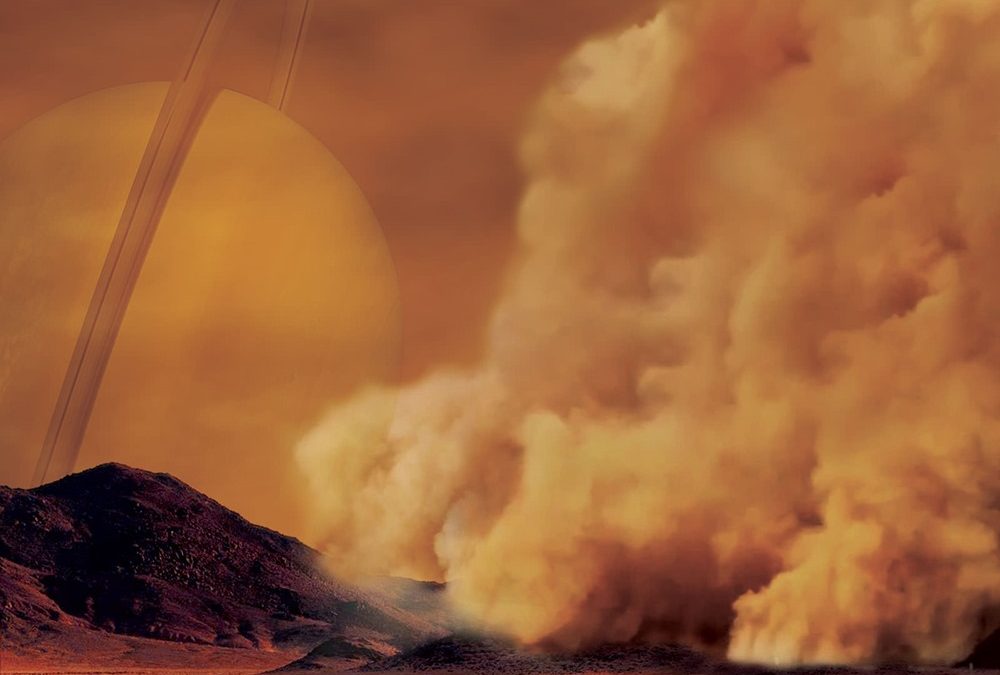 La lune de Saturne, Titan est désormais le troisième objet du système solaire à présenter des tempêtes de poussière