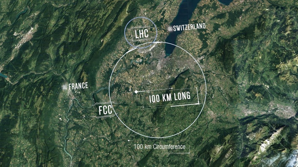 Le CERN présente son projet d’un très grand collisionneur de particules de 100 km de long