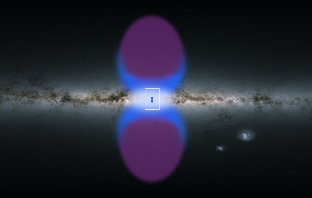 Découverte au centre de notre galaxie des “pots d’échappement” de son trou noir supermassif