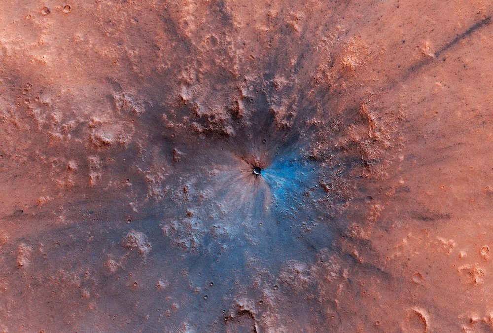 Un nouveau cratère martien de toute beauté