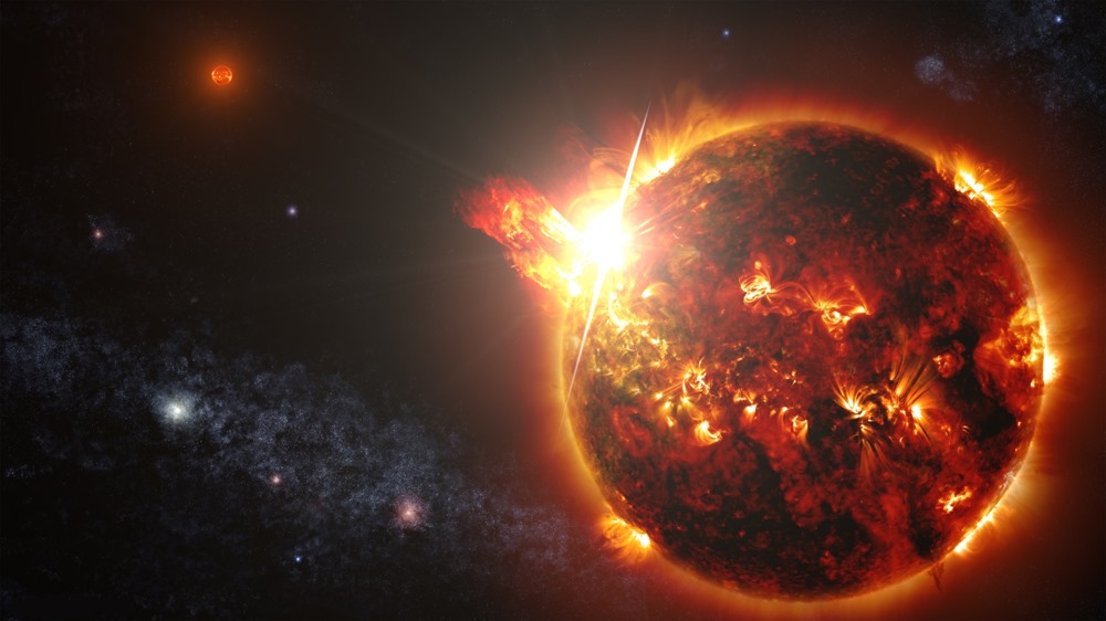 Première détection d’une éjection de masse coronale à l’extérieur de notre système solaire