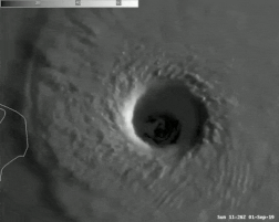 Quelques images depuis l’espace de l’ouragan Dorian et ses conséquences