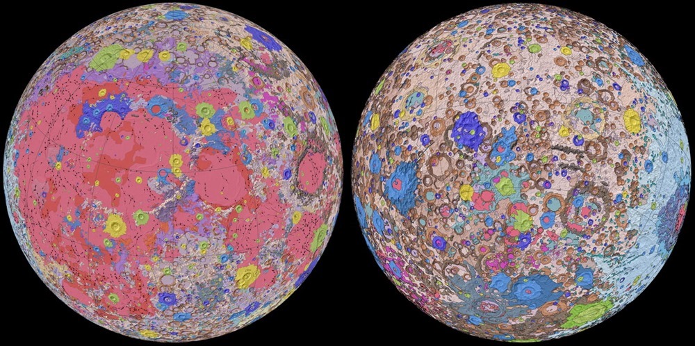 La plus complète des cartes géologiques de la Lune