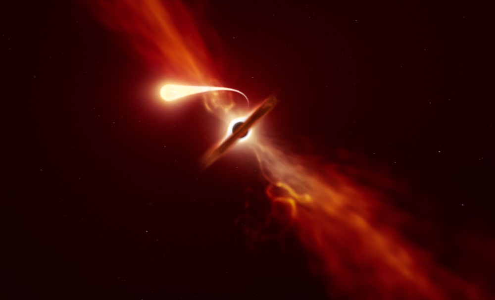 Mort par spaghettification : des astronomes repèrent une étoile aspirée par un trou noir