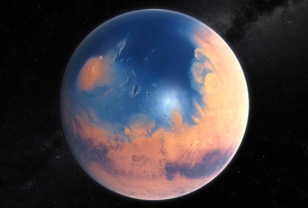Des douches de météorites pourraient avoir amené de vastes quantités d’eau sur Mars, mais pas que…