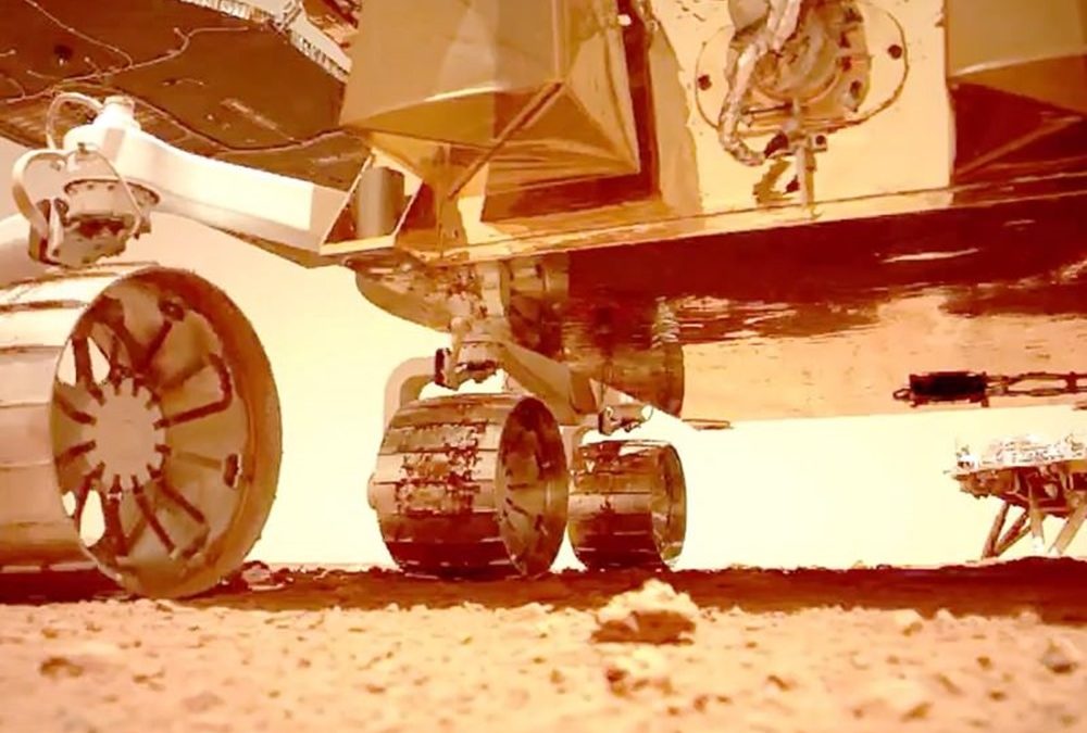 La Chine partage des vidéos et des sons de la procédure d’atterrissage de son astromobile Zhurong sur Mars