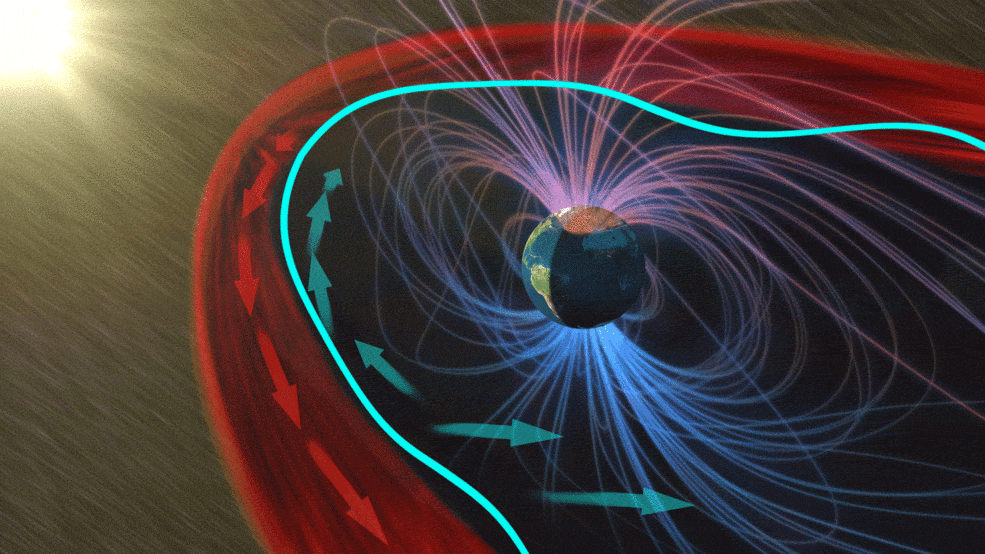 Des ondes stationnaires découvertes par hasard à la limite de la magnétosphère de la Terre