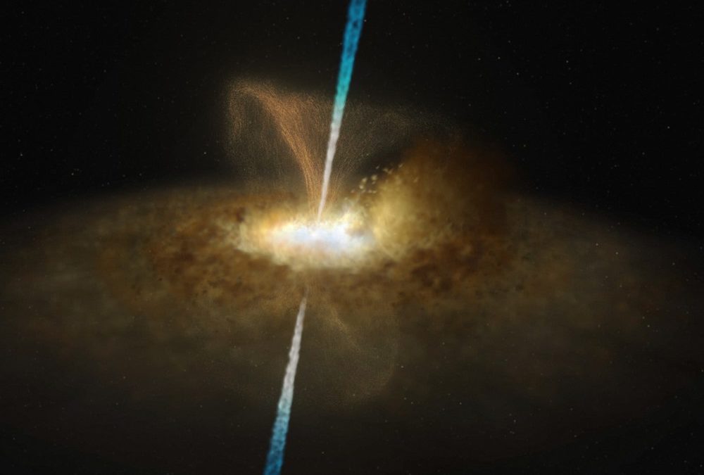 Découverte d’un trou noir supermassif caché dans une épaisse poussière cosmique