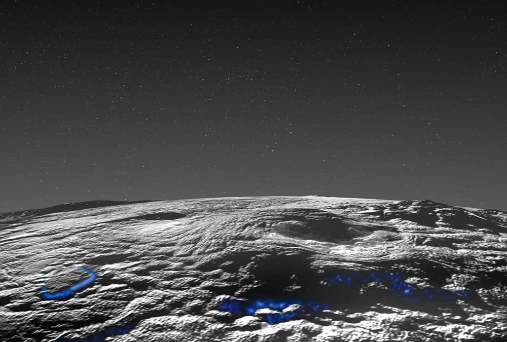 Sur Pluton, de gigantesques volcans de glace suggèrent de la présence d’eau liquide près de la surface de la planète naine
