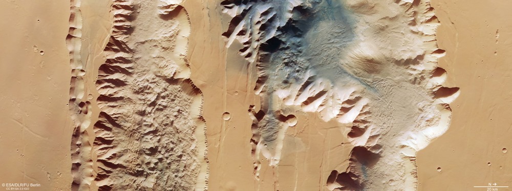 Mars : de nouvelles images du plus grand canyon du système solaire