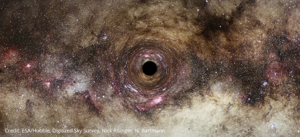 Ultramassif : la courbure d’une lumière dans l’espace révèle l’un des plus gros trous noirs détectés à ce jour