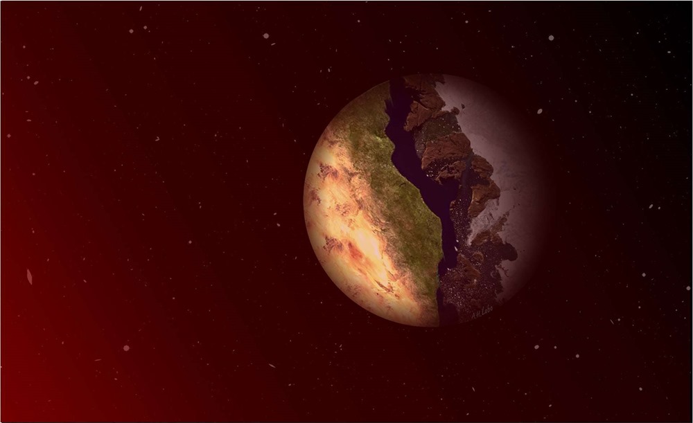 La zone du terminateur sur les planètes à la face verrouillée sur leur étoile pourrait maintenir la vie dans un crépuscule sans fin