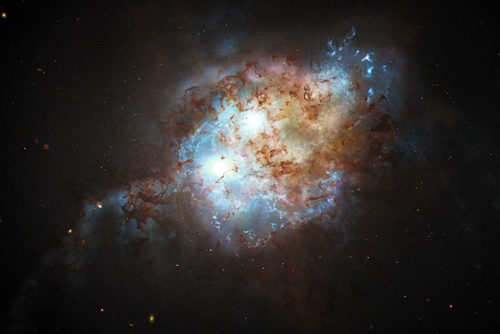 Découverte d’une rare paire de quasars sur le point de fusionner en une nouvelle galaxie