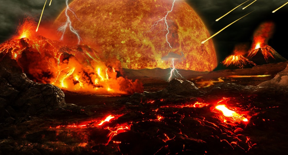Les météorites et les volcans pourraient avoir contribué à la naissance de la vie sur Terre