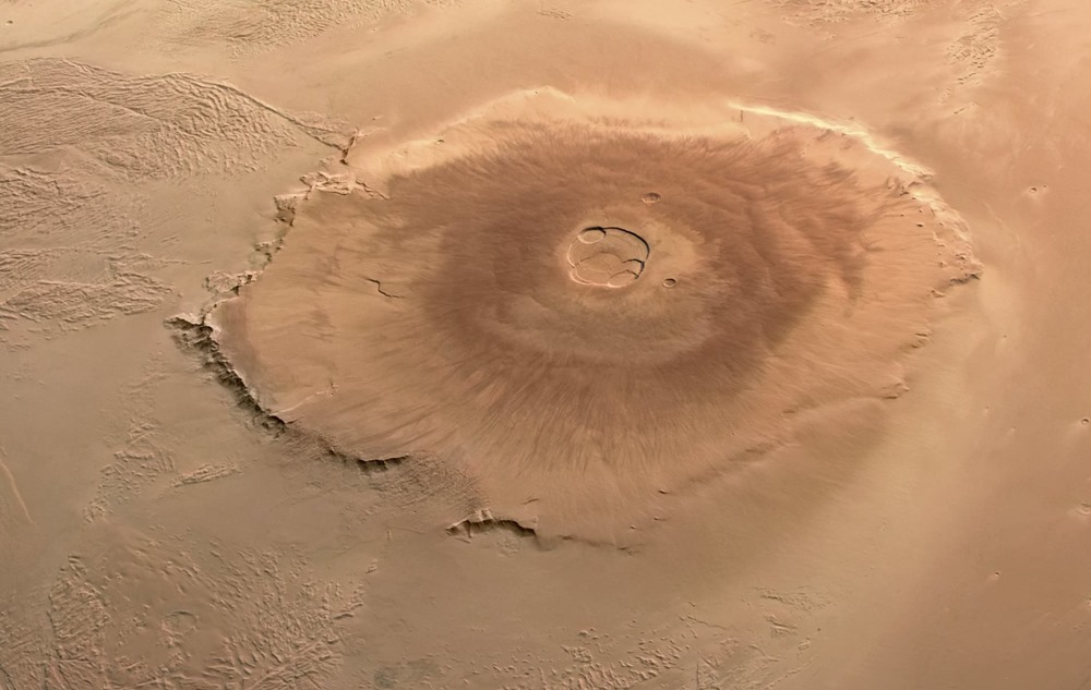 Sur Mars, la plus haute montagne du système solaire aurait été une île