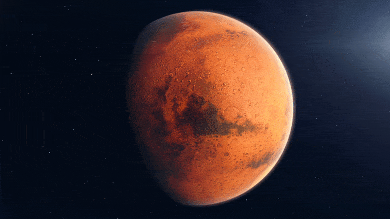 Les jours de Mars raccourcissent avec une rotation de plus en plus rapide