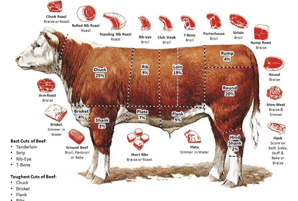 La moitié de la viande de bœuf produite aux États-Unis est consommée par seulement 12 % de sa population