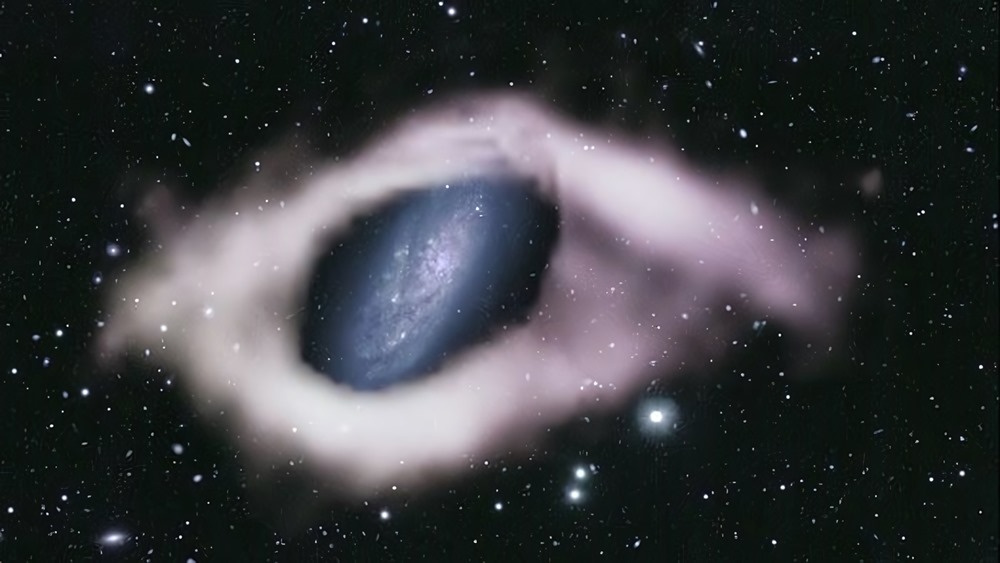 Un radiotélescope repère une possible et rare galaxie à anneau polaire