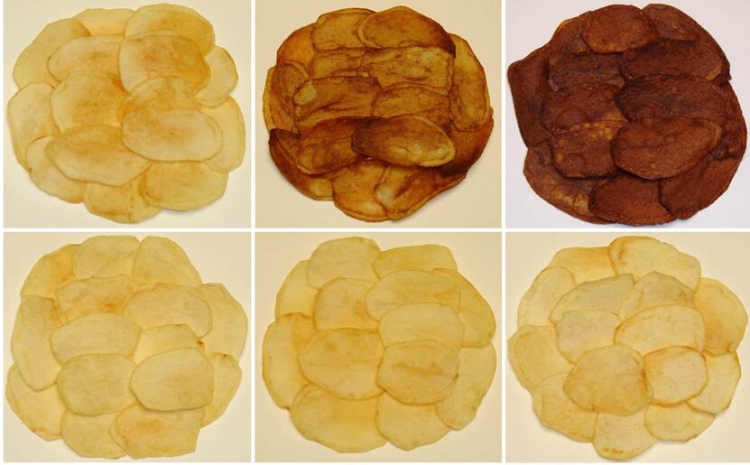 La désactivation d’un gène dans les pommes de terre permet de créer des frites et des chips contenant moins de substances cancérigènes