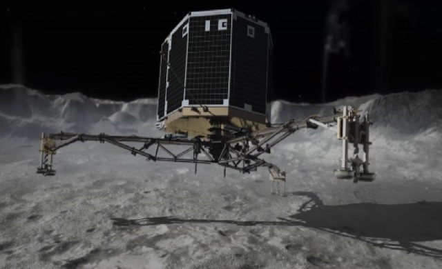 Vidéos : reconstitution de l’atterrissage chaotique de Philae sur sa comète et représentation des mouvements chaotiques du système plutonien
