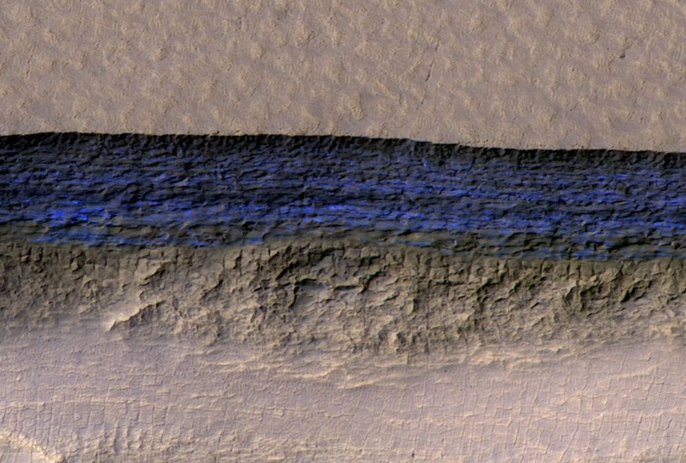 Confirmation que la planète Mars renferme de grandes réserves d’eau glacée