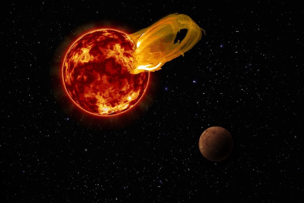 L’espoir d’une vie sur l’exoplanète la plus proche de la Terre sans doute anéantie par les super éruptions stellaires de son étoile